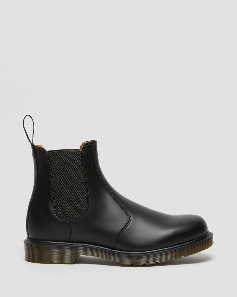 Men's Dr Martens 2976 Smooth Leather Ankle Boots Black | AU 426EBC